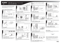Yamaha YHT-185 - Owners Manual 